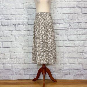Rails Selena Cotton Blend Floral Midi Skirt